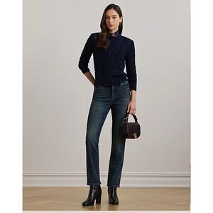 Lauren Ralph Lauren High-Rise Straight Ankle Jeans Size 4